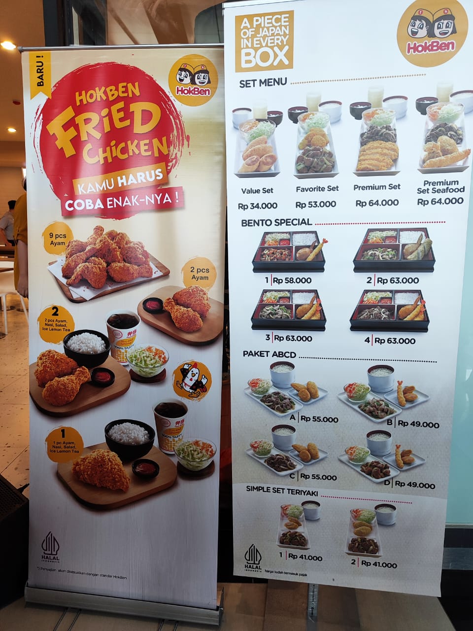 Akhirnya Hokben Hadir di Batam Menu di Hokben